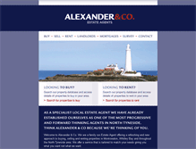 Tablet Screenshot of alexanderestateagents.com